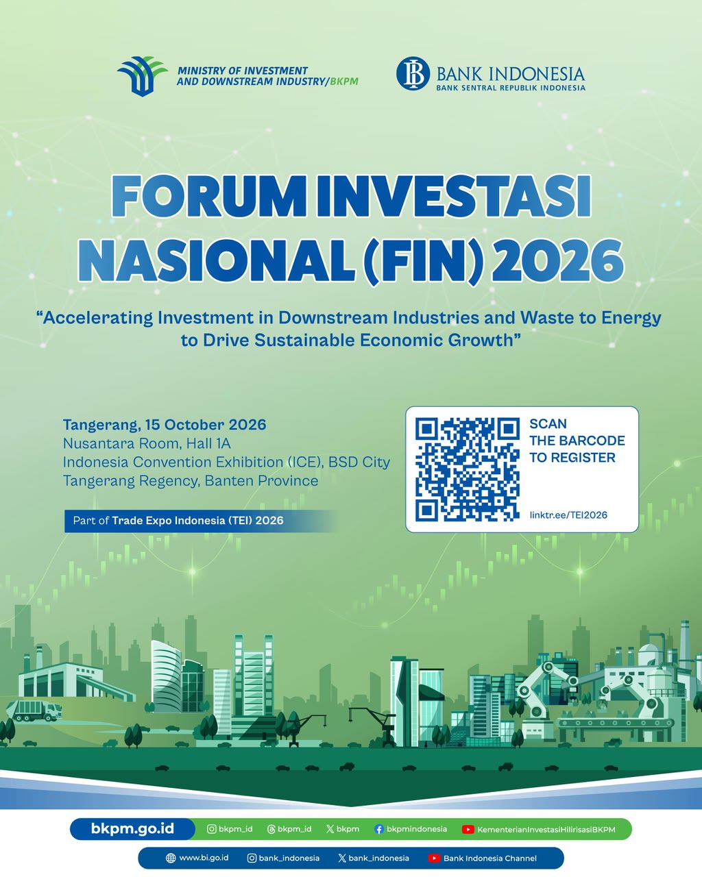 Join the Forum Investasi Nasional (FIN) 2026, a strategic platform that brings together government i...